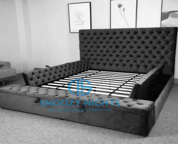 Elin Chesterfield Luxury Ambassador Bed Frame with optional storage